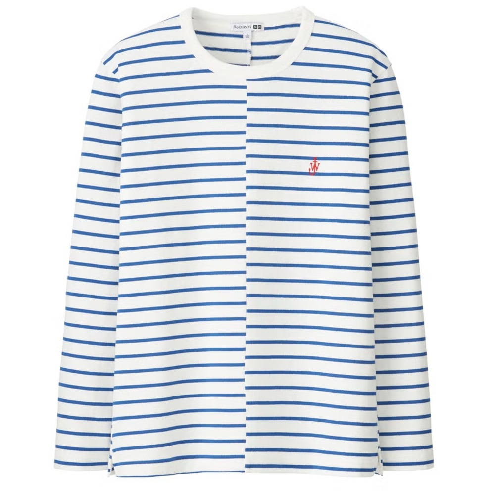 Uniqlo Classic Striped Women’s Shirt - White and Blue